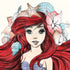Disney The Little Mermaid Ariel Illustration Moto E5 Play Skin